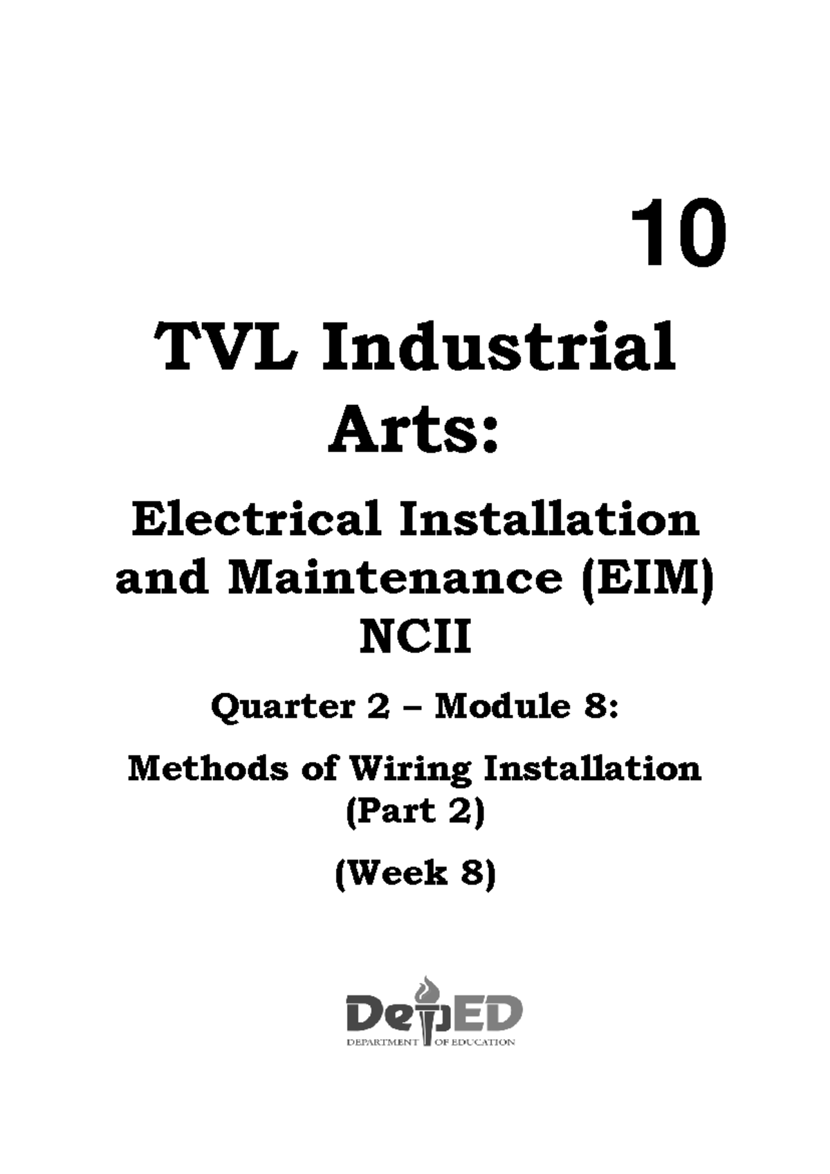 8 Q2TLEElectronics 10 TVL Industrial Arts Electrical Installation