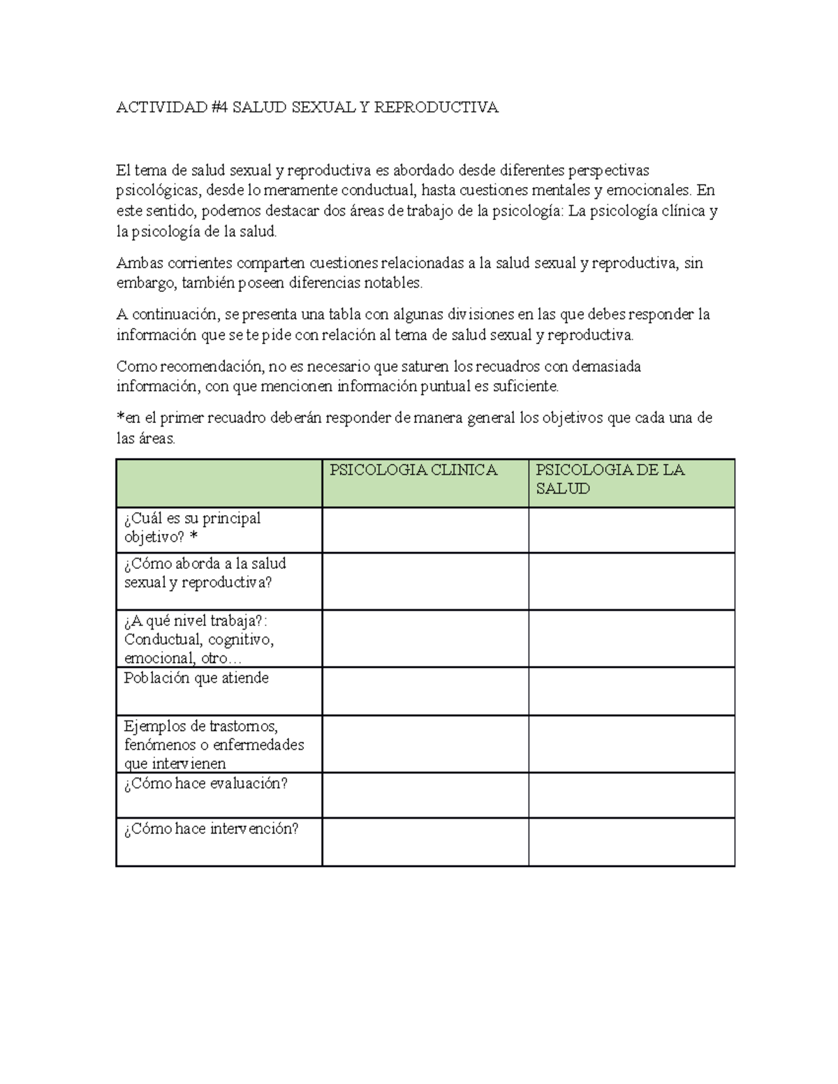 Actividad 4 Salud Sexual Y Reproductiva LEGISLACIÓN EN SALUD