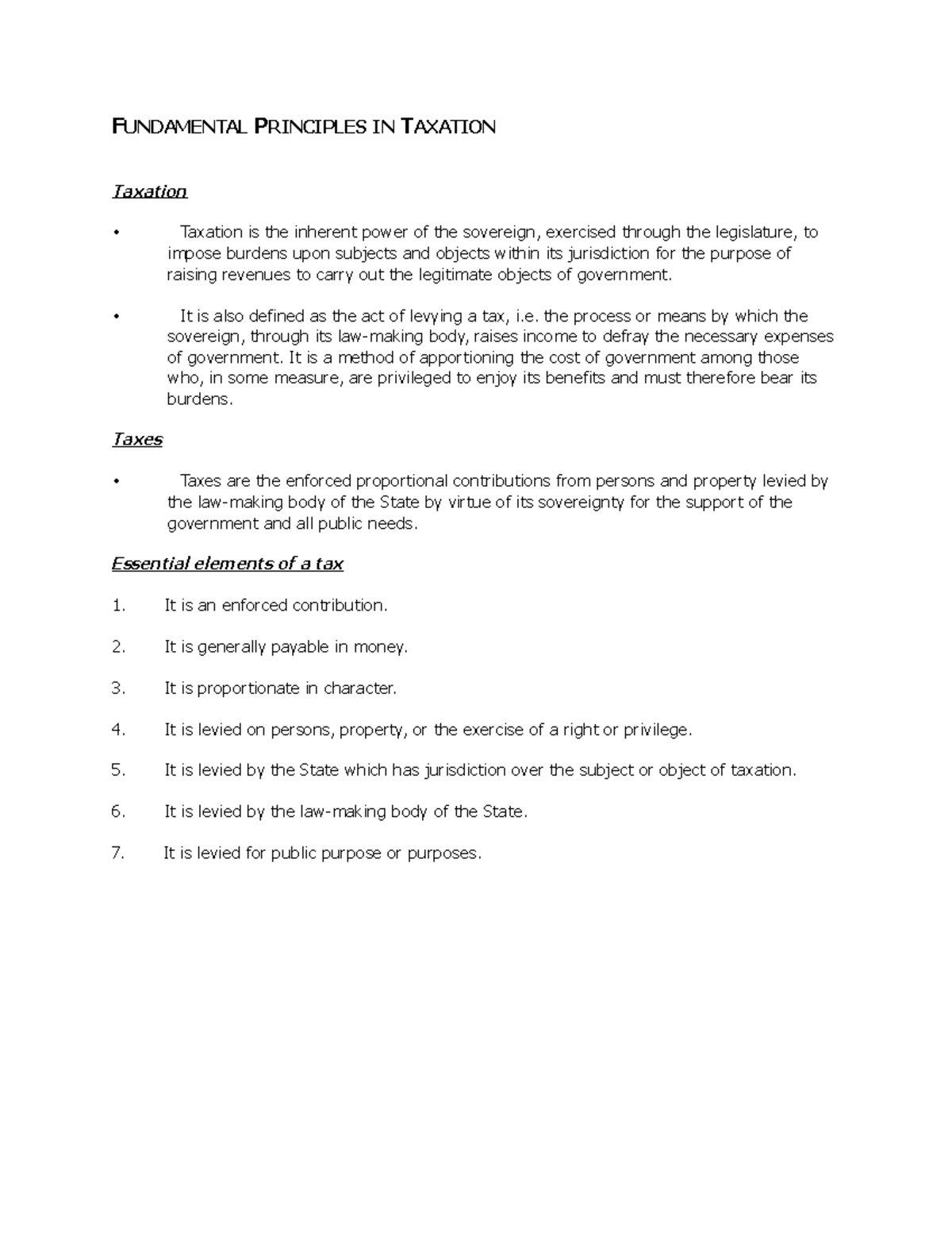Fundamental Principles In Taxation Taxation By Rex Banggawan 2019 Fundamental Principles In Taxation Taxation By Rex Banggawan 2019
