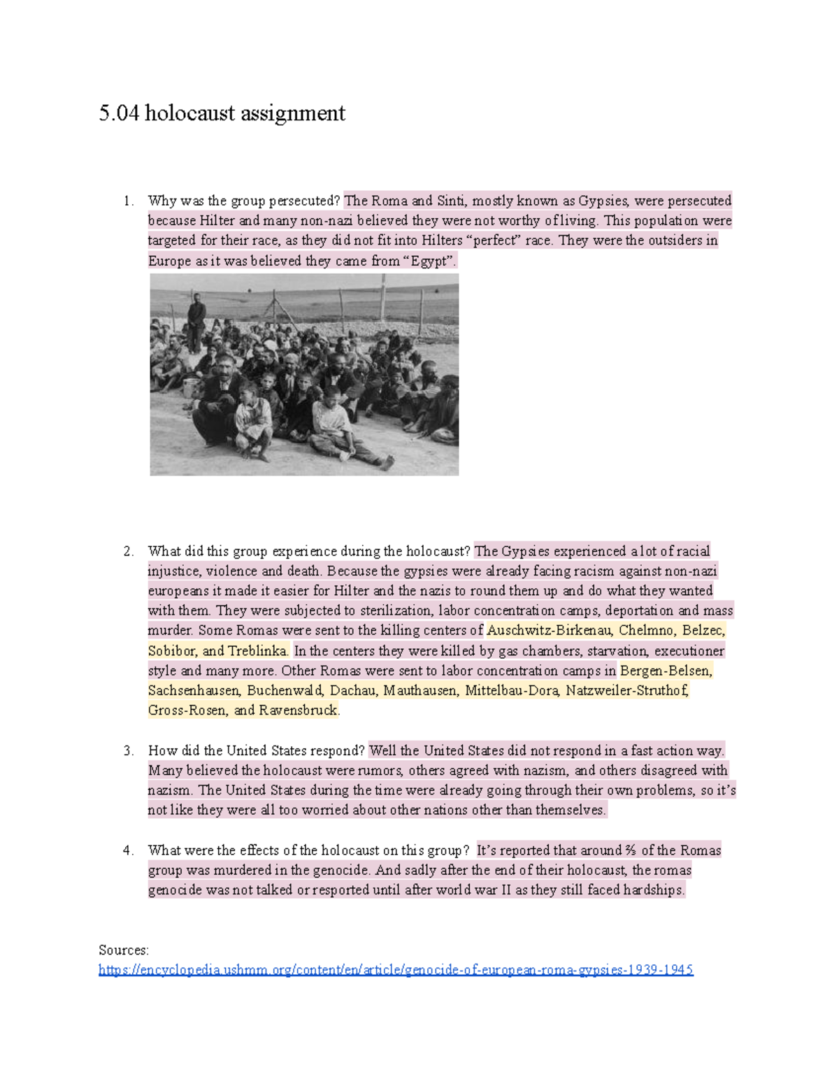5 04 holocaust assignment 5 holocaust assignment why was the group