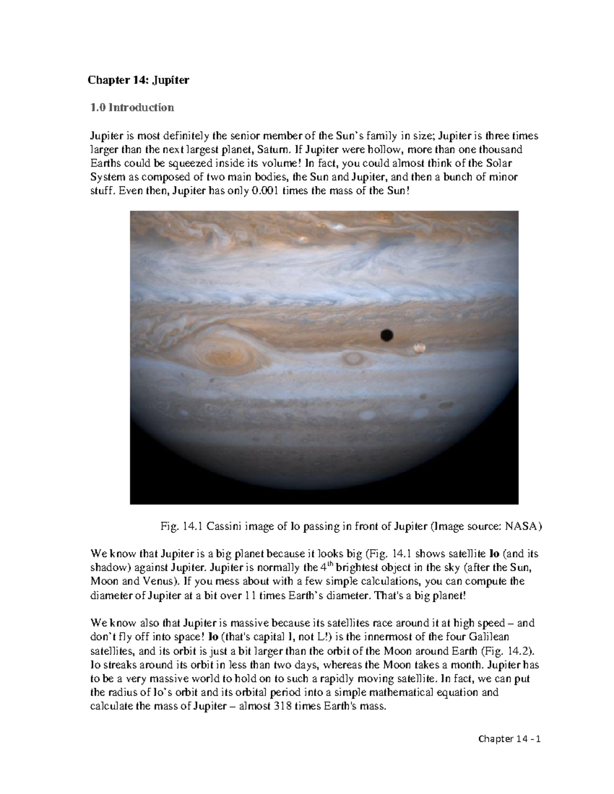 jupiter essay introduction