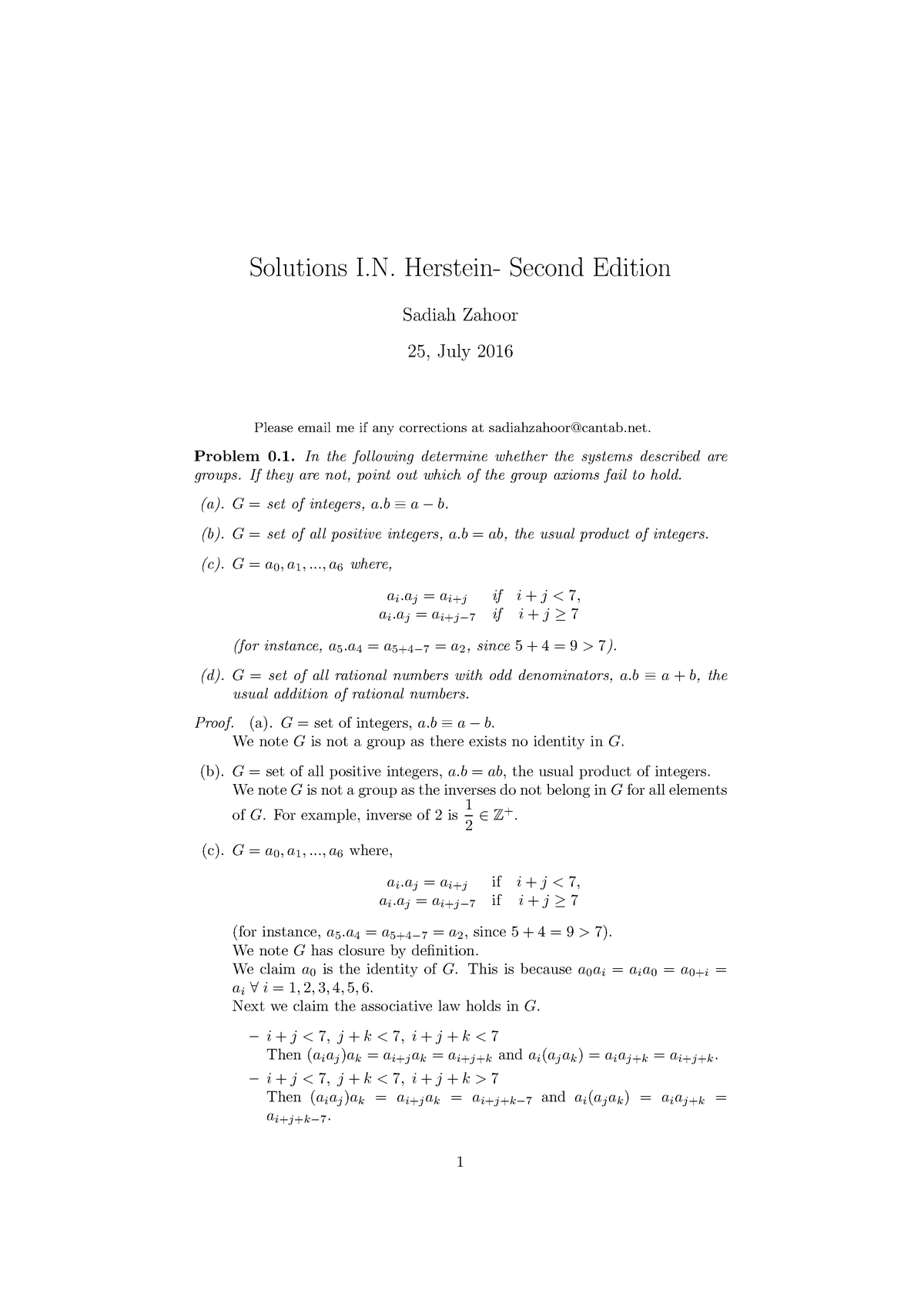 Introduction To Groups 21 373 Algebraic Structures Cmu Studocu