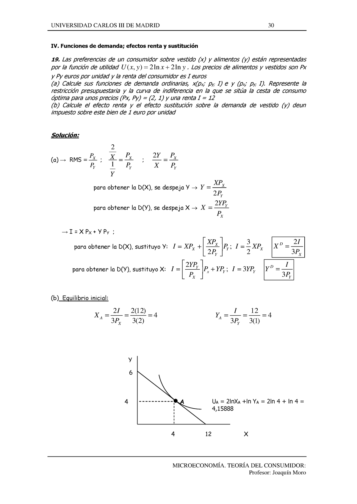 Soluciones Ejercicios Efecto Renta Y Sutitución - MICROECONOMÍA. TEORÍA ...