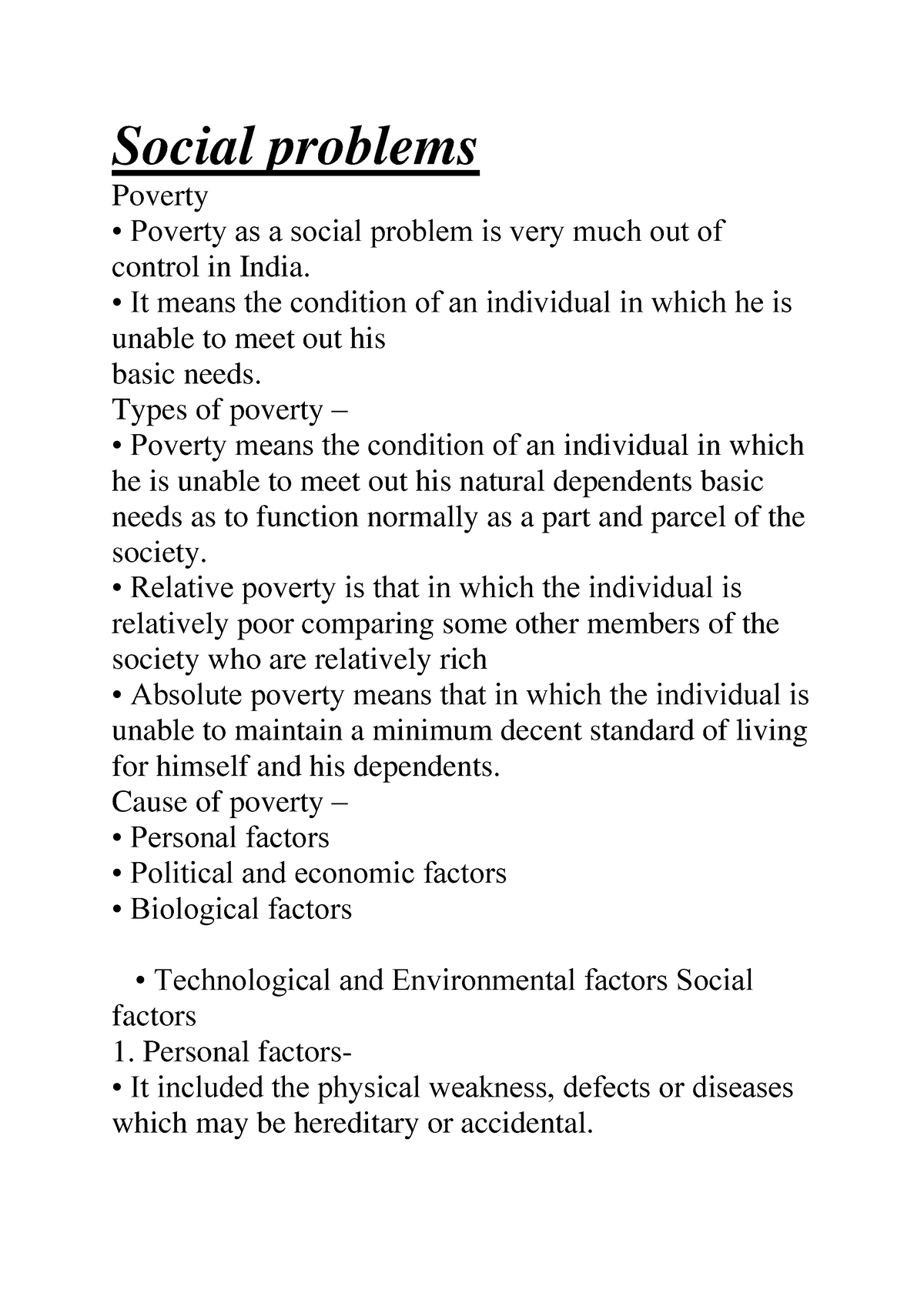 social issues like poverty essay