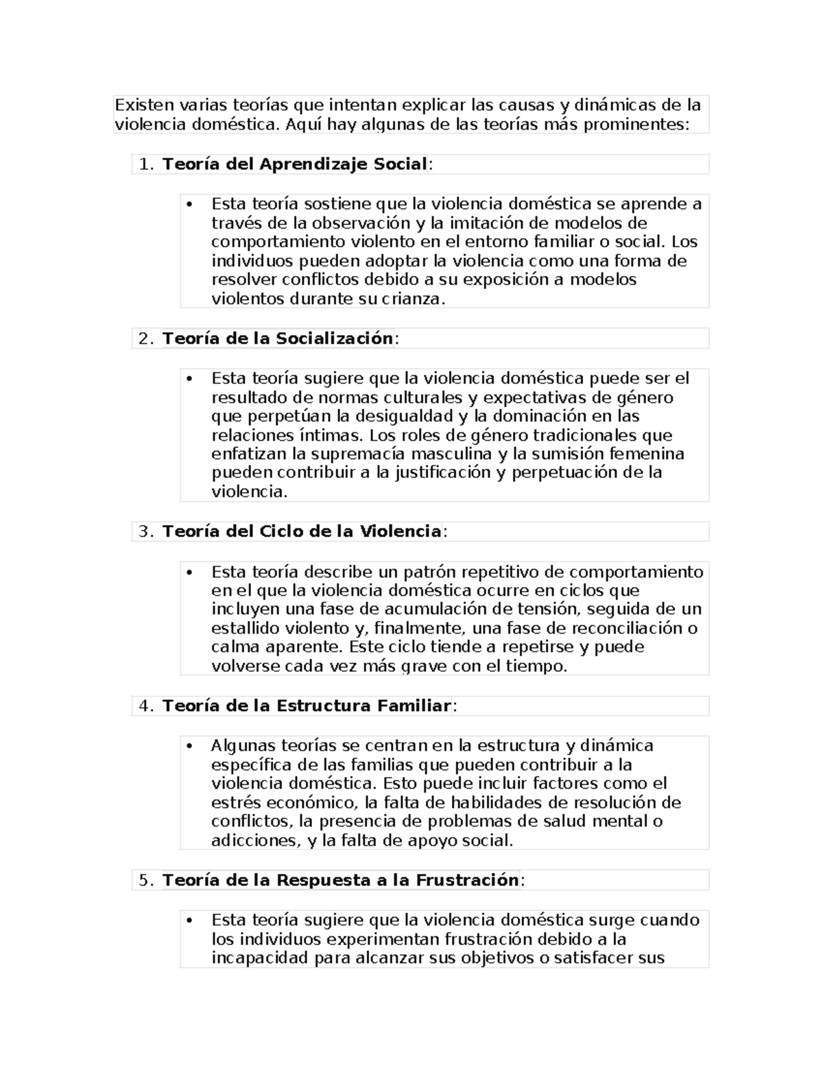 Teorias y categorias Existen varias teorías que intentan explicar las