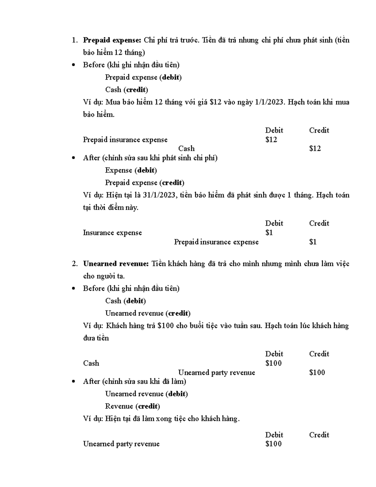Prepaid Expense Accounting Prepaid Expense Chi Ph Tr Tr c Ti n