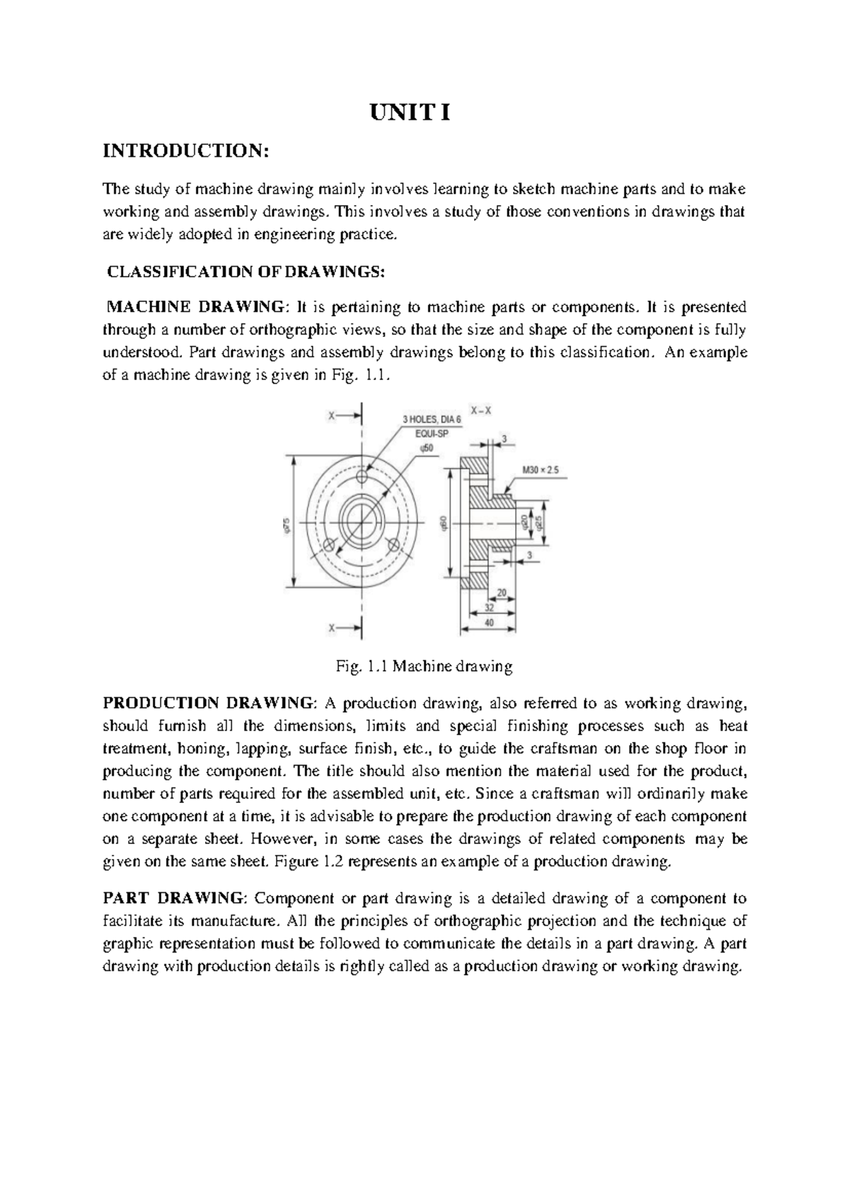 Machine Drawing - This document is about the subject work of ...