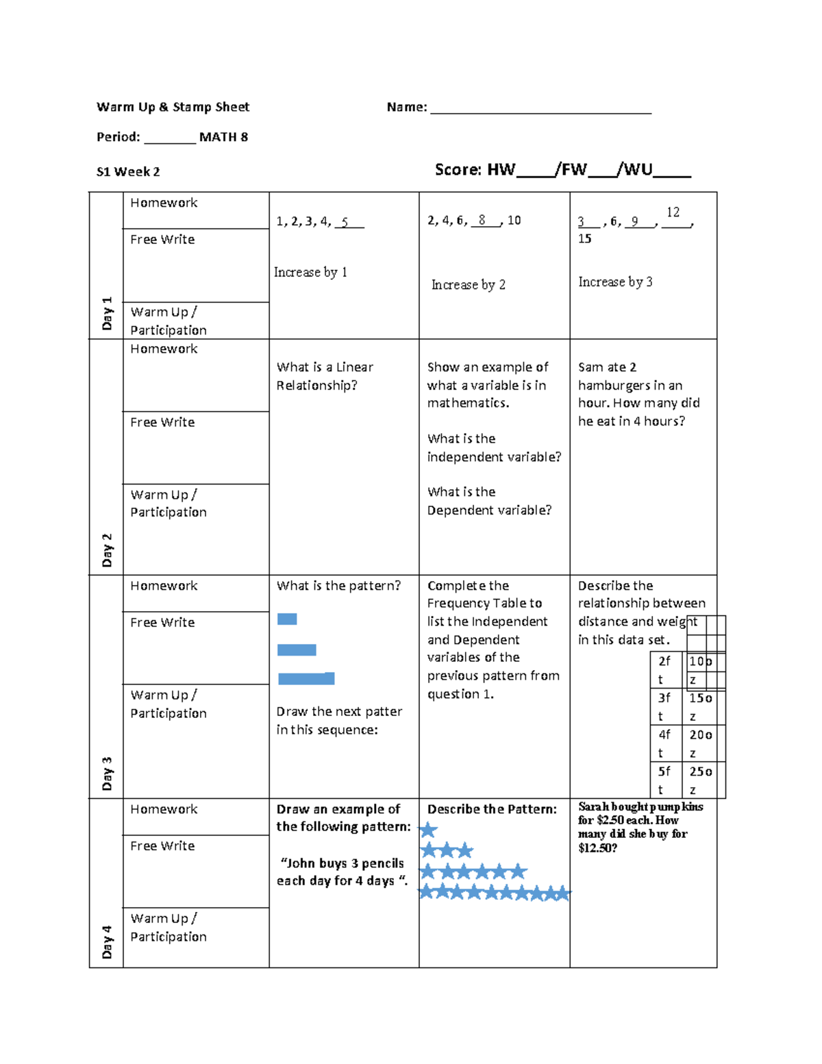 Kami Export - Ashton Neal - Math 8 - Warm Up - S1 - Week 2 - Warm Up ...