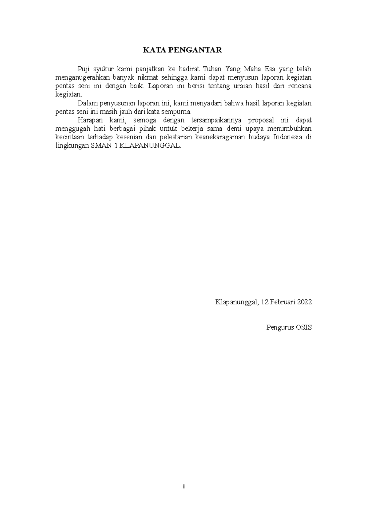 asjdjhasdkjhsabdkjaskjdnakn - KATA PENGANTAR Puji syukur kami panjatkan