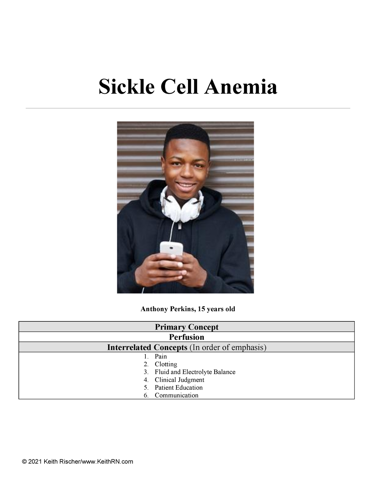 sickle cell anemia hesi case study
