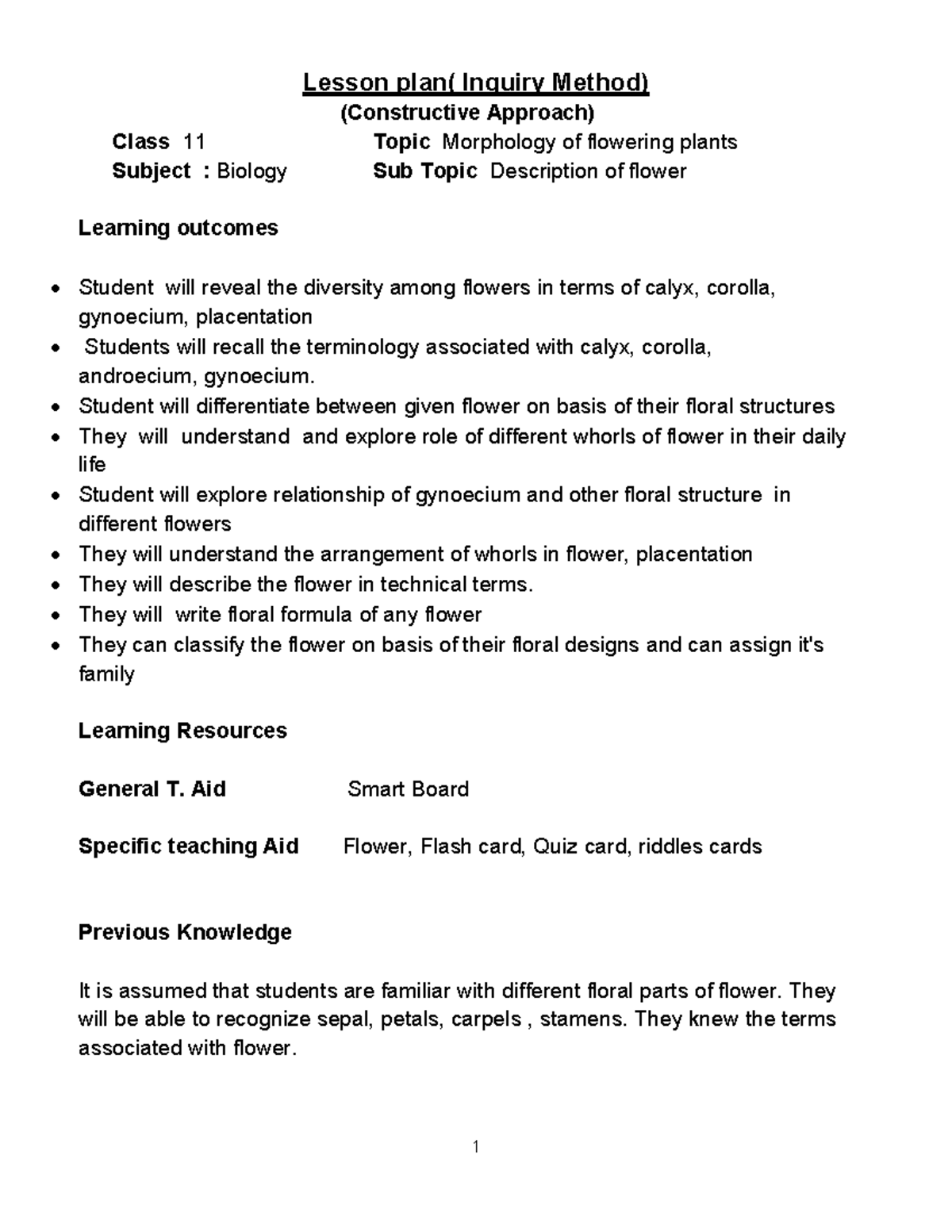 constructive-lesson-plan-for-biology-class-11th-ncert-lesson-plan