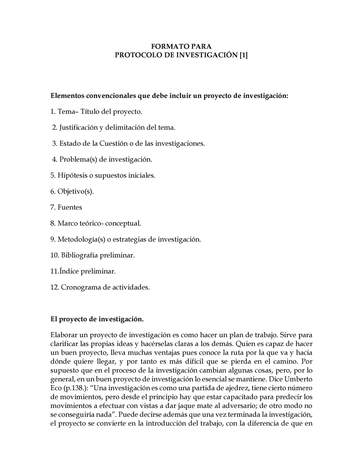 GUIA DE Protocolo 1 - FORMATO PARA PROTOCOLO DE INVESTIGACIÓN [1 ...