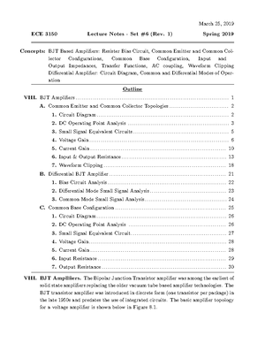 Lecture Slides, Lecture 18b - Lecture 18 PNP Bipolar Junction ...