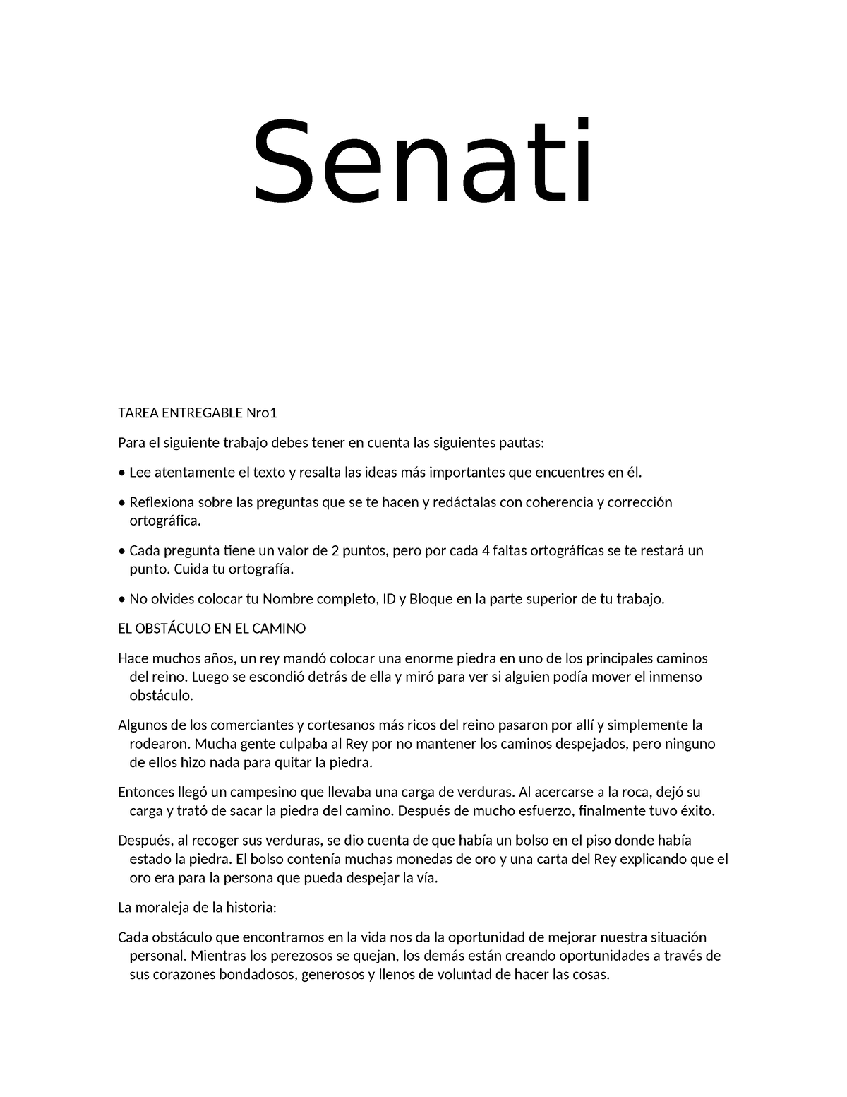 Entregable 1 De Lenguaje Y Comunicacion Mejorada Senati Tarea Entregable Nro Para El Siguiente 8069