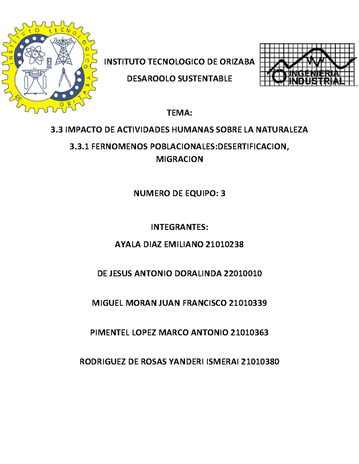 Tema 3.3 Y 3.3.1 EQ3 - Trabajo De Investigacion Del Tema 3.3 Y 3.3.1 De ...