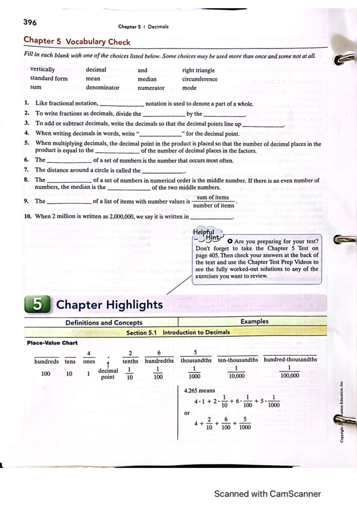 Math 111 5 Review and Highlights - MATH 111 - Studocu