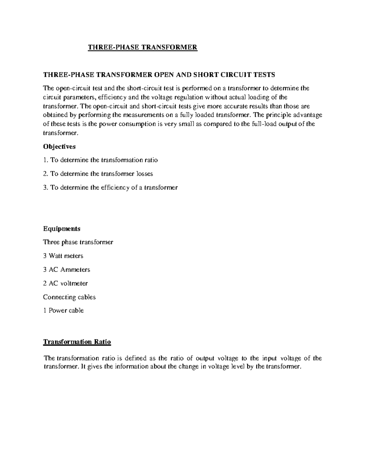Three Phase Transformer (2)-1 - THREE-PHASE TRANSFORMER THREE-PHASE ...