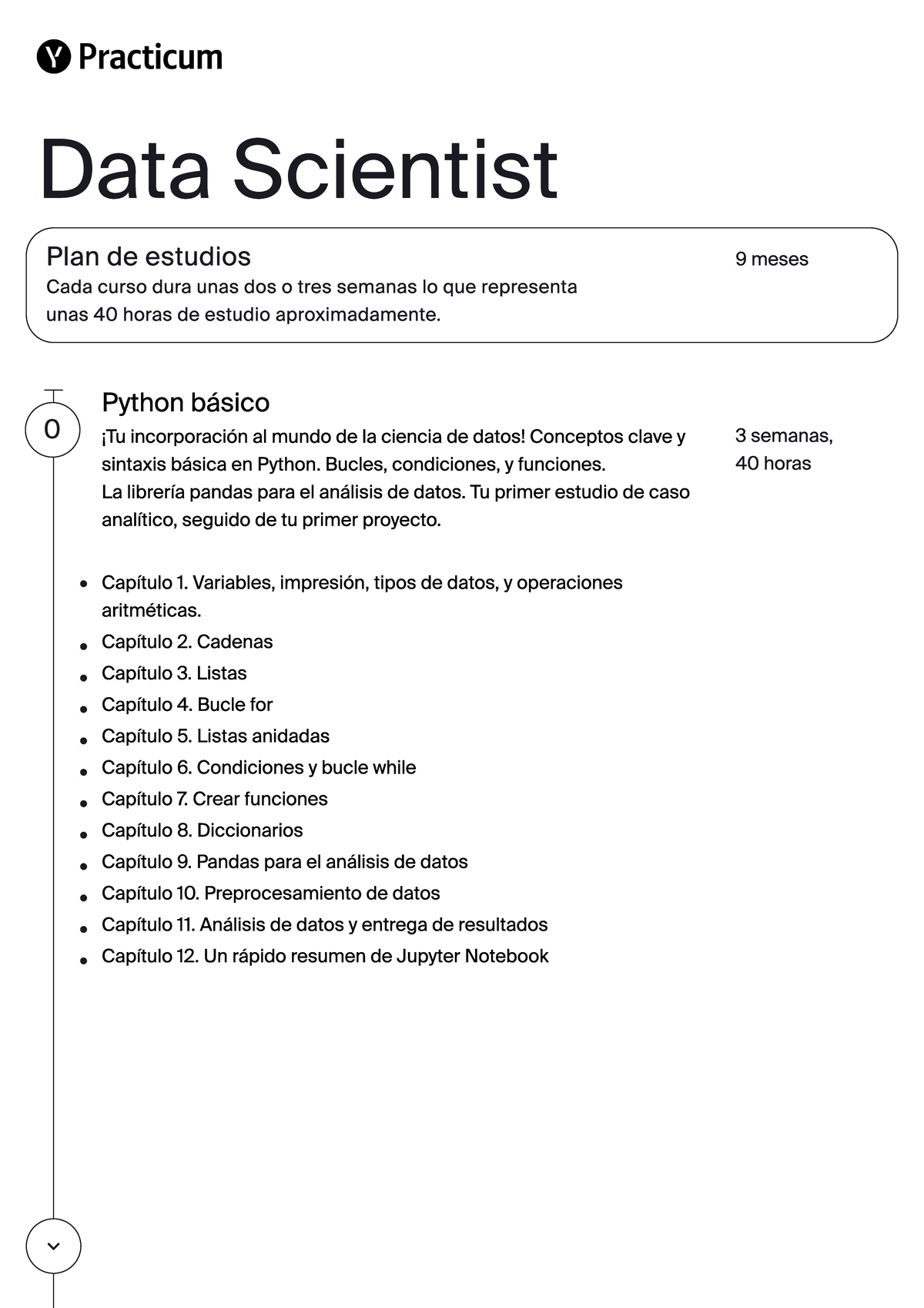 Data Scientist syllabus - Data Scientist Python básico ¡Tu ...