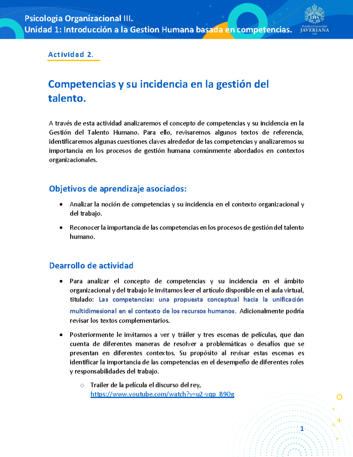 Guia de aprendizaje 2 Competencias y su Incidencia en la Gestin Humana ...