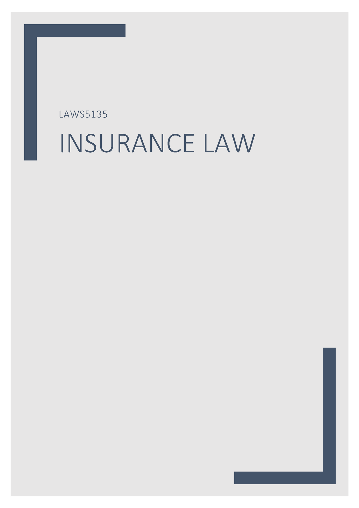 insurance law research paper topics