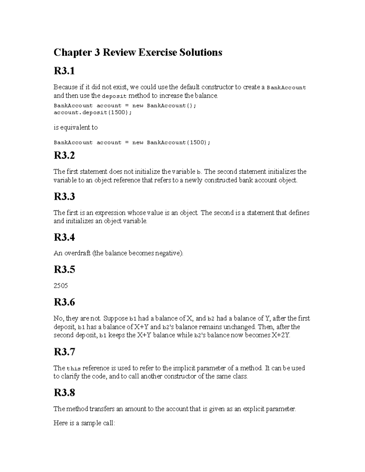 Bj3ch03 solutions - Review - Chapter 3 Review Exercise Solutions R3 ...