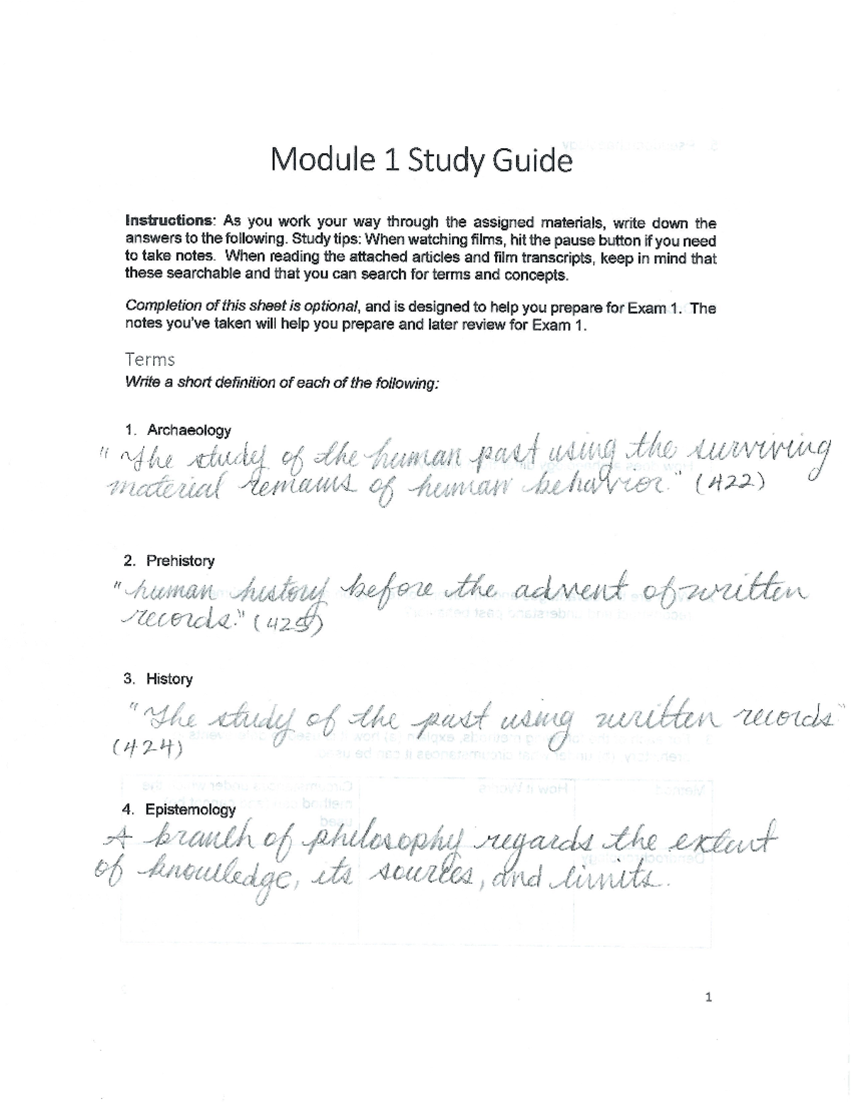 ANTH Study Guide 1 2021-10-15 152522 - ANTH 101 - Studocu