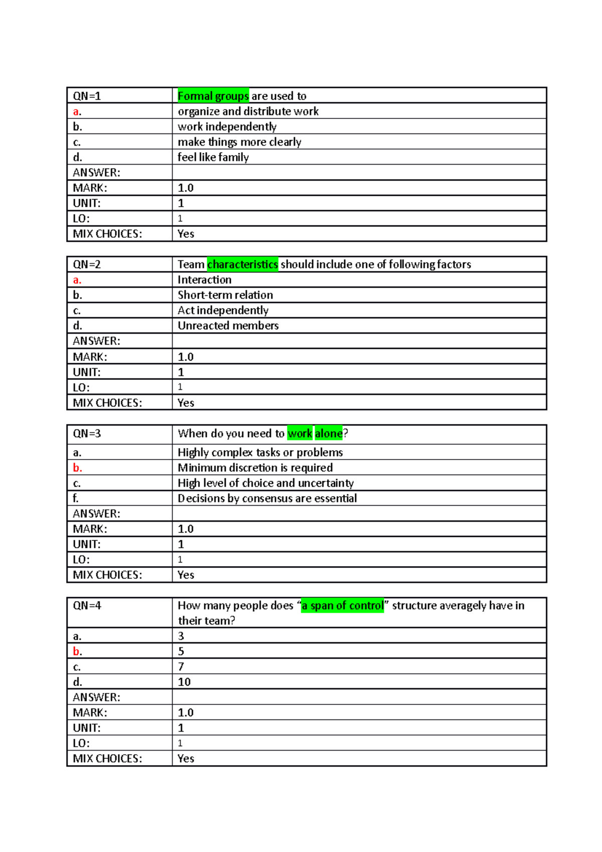 Sessions-I SSG104 - Jjjjj - QN=1 Formal Groups Are Used To A. Organize ...