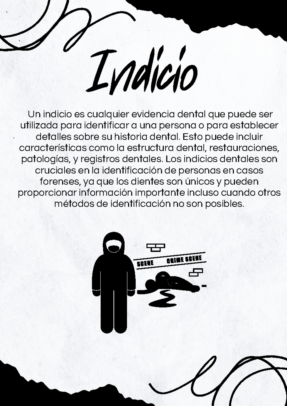 Documento A4 Portada Proyecto Informe Doodle Blanco y Negro - Indicio ...