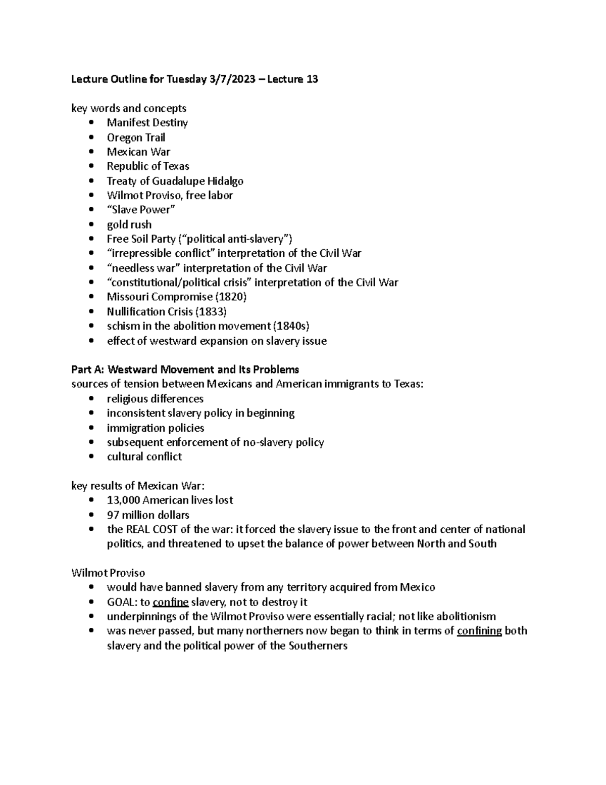 Lecture 15 outline - Dr. Gabrielle Lanier - Lecture Outline for Tuesday 21  March 2023 – Lecture 15 - Studocu