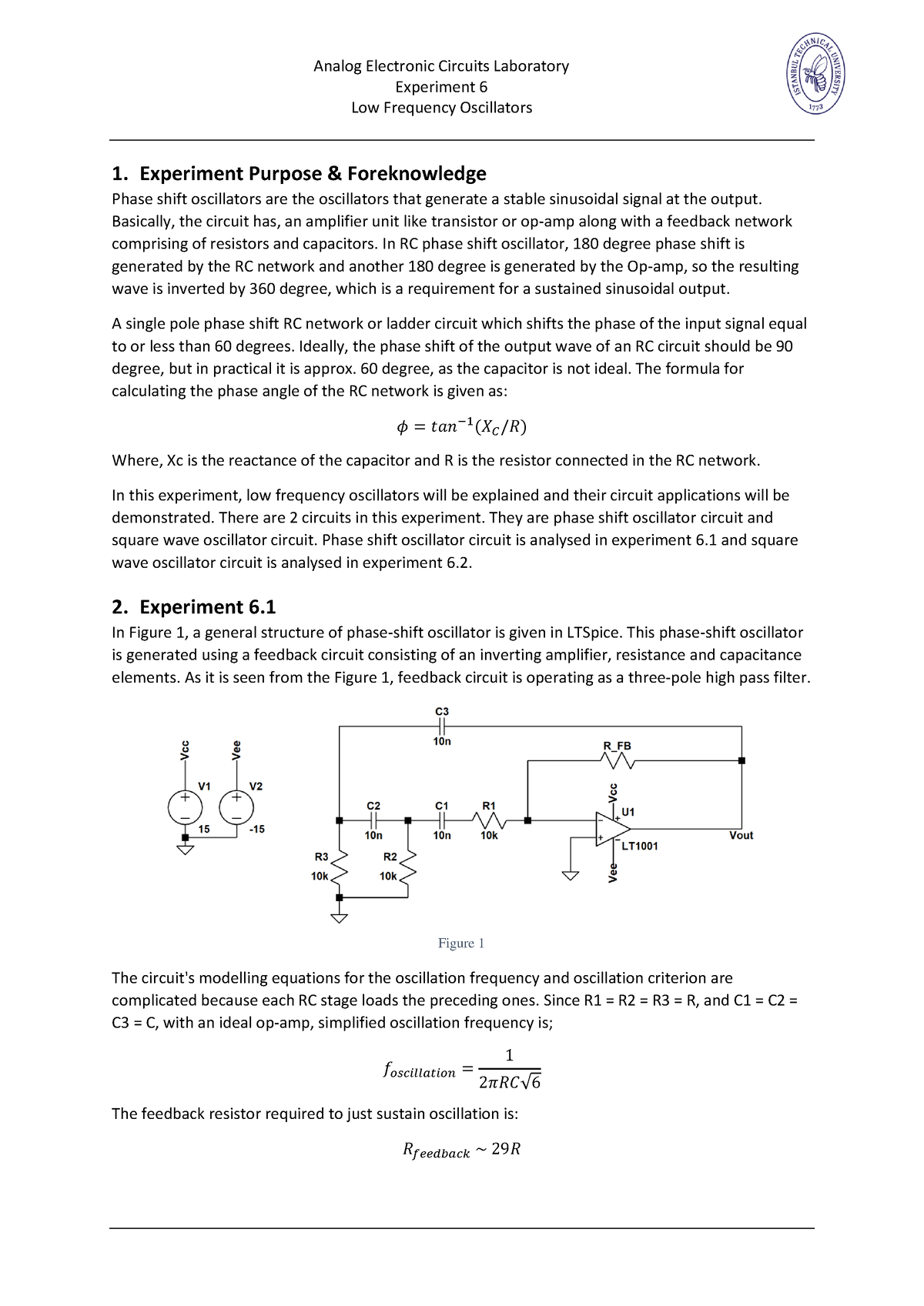 Analog Lab-Experiment-6 - Analog Electronic Circuits Laboratory ...