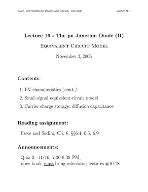 P-n Junction Electrostatics in Thermal Equilibrium - Lecture 5 - PN ...