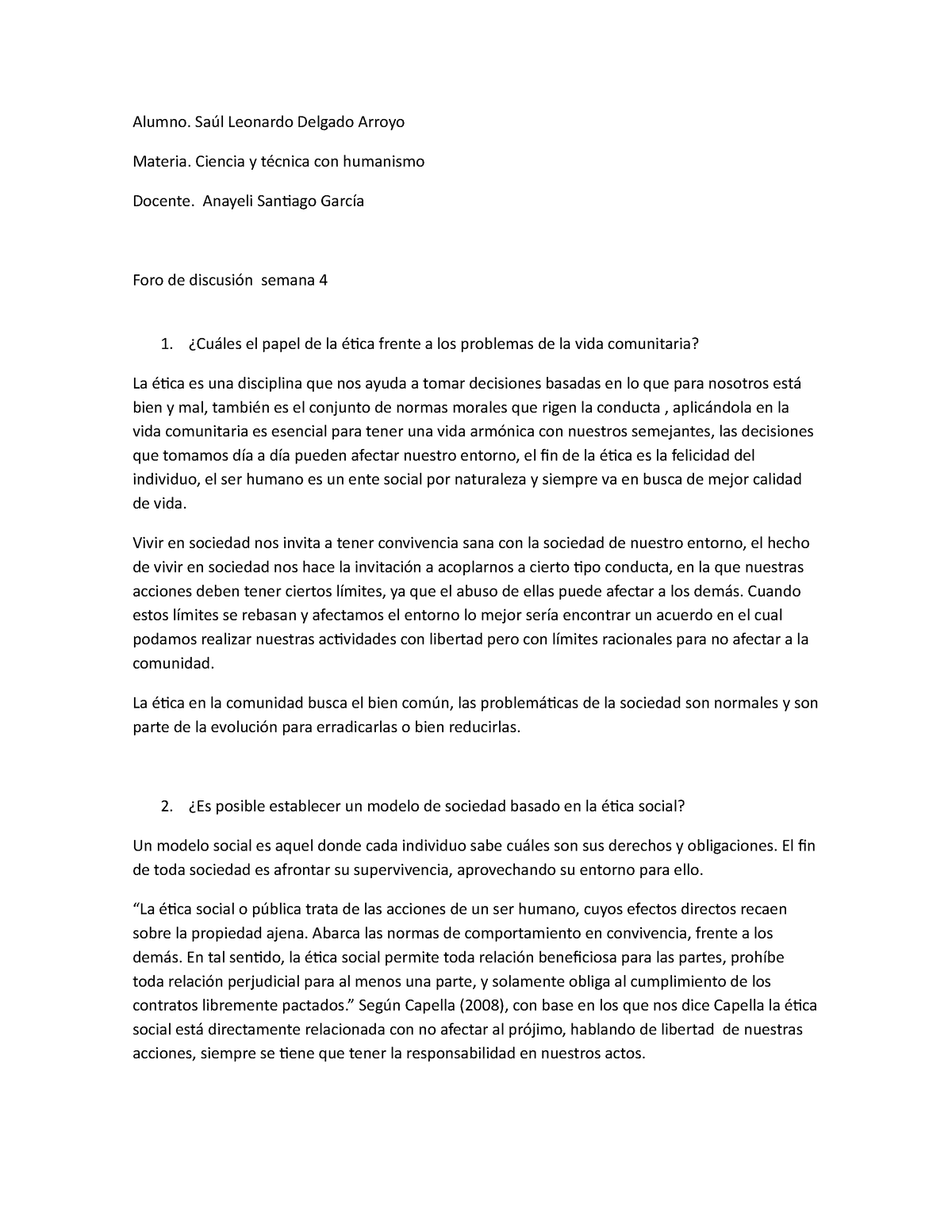 Foro comunicacion oral y escrita - Alumno. Saúl Leonardo Delgado Arroyo ...