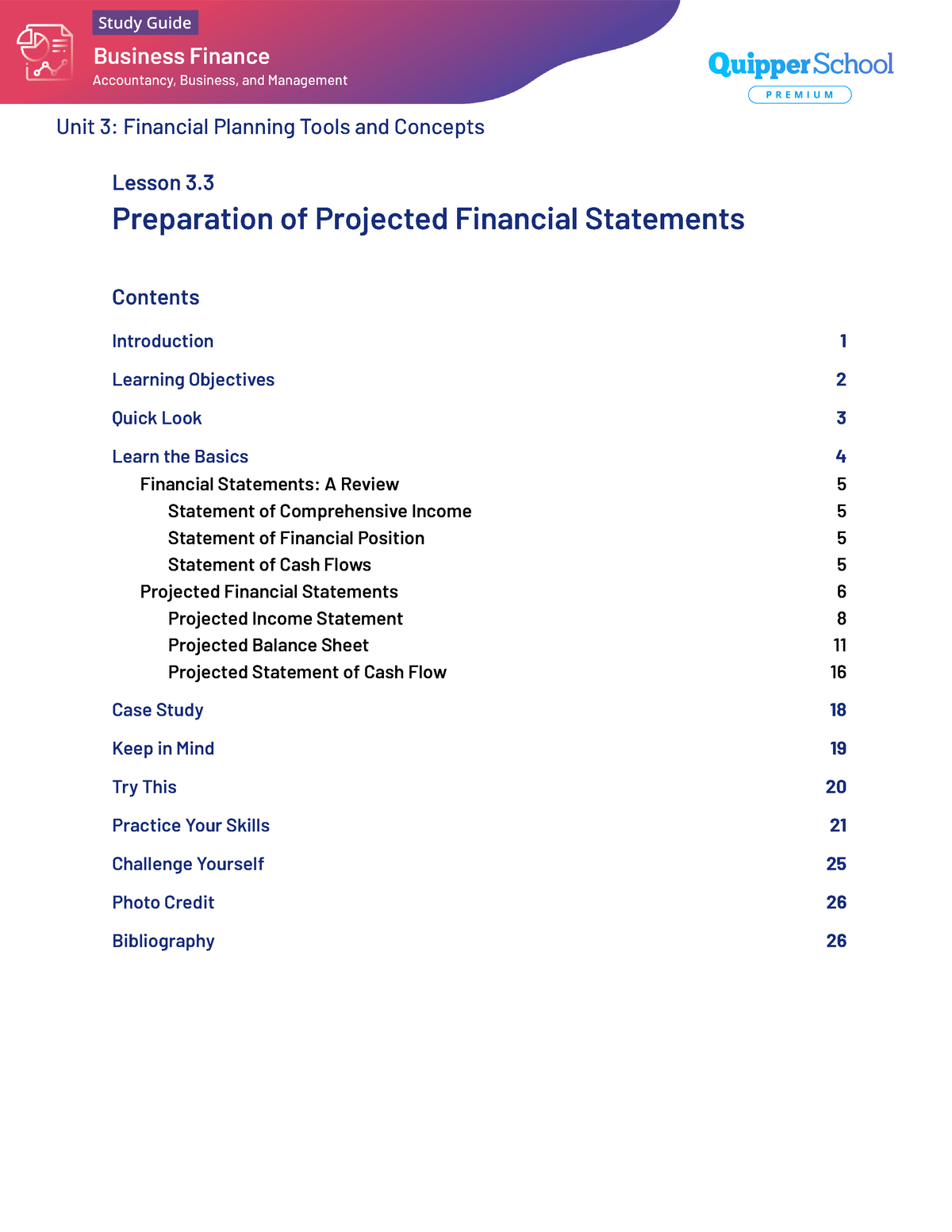 BF SG 12 Q3 0303 - Preparation Of Projected Financial Statements Lesson ...