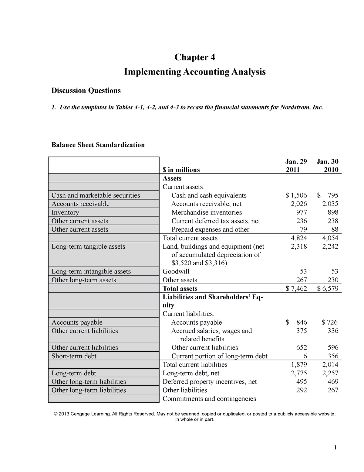 Chapter 4 Solutions 5th Edition - 112612 Final - Chapter 4 Chapter 4 ...