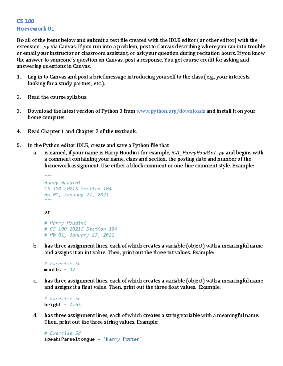 python homework 1