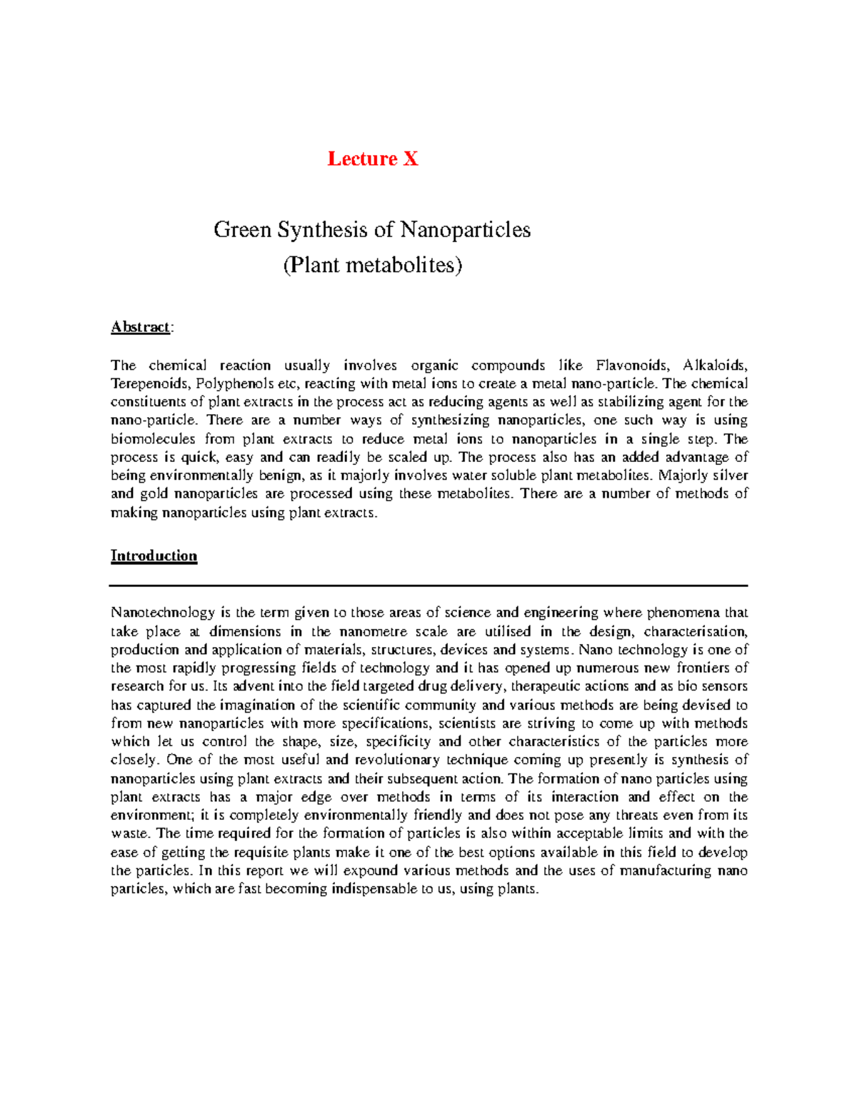 Lecture 7 - This introductory course provides students with a ...