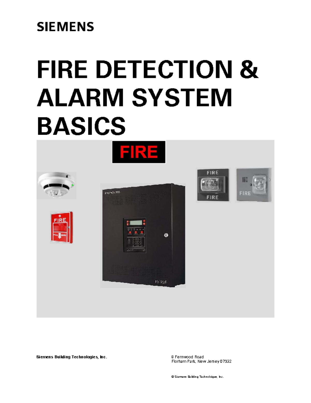 Fire Alarm System Basics Document Illustrated 1 FIRE DETECTION