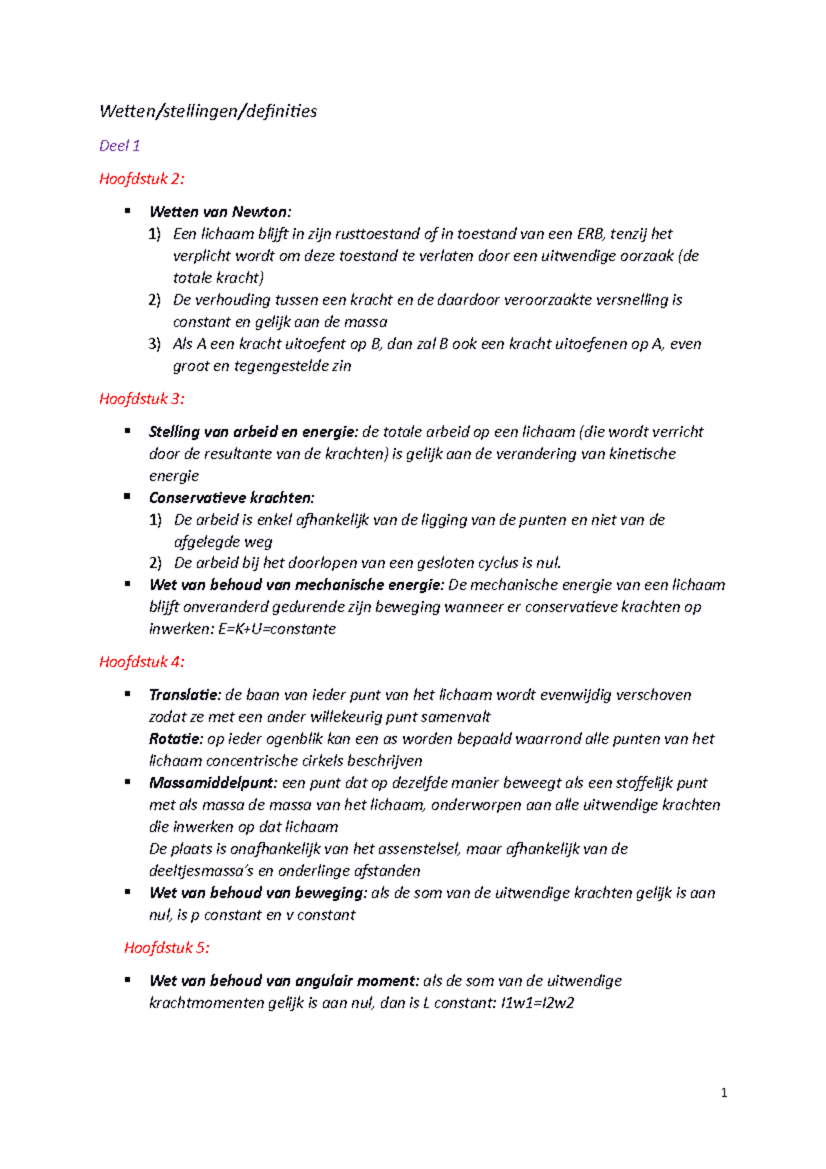 Wetten-stellingen-definities Fysica - Weten/stellingen/deiniies Deel 1 ...