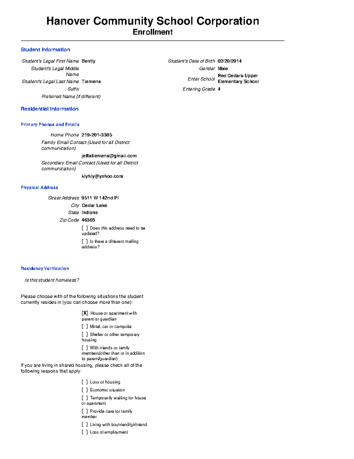 Submission - lknlklknlkn - Hanover Community School Corporation ...