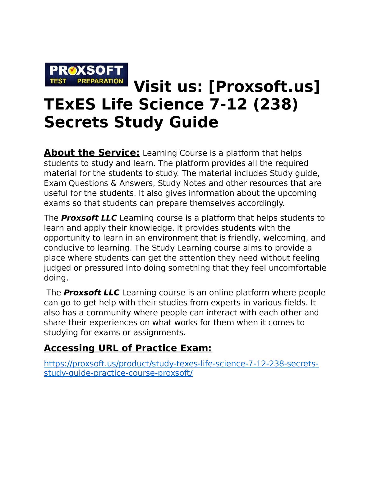 Obtain TExES Life Science 7-12 (238) Secrets Study Guide Practice ...