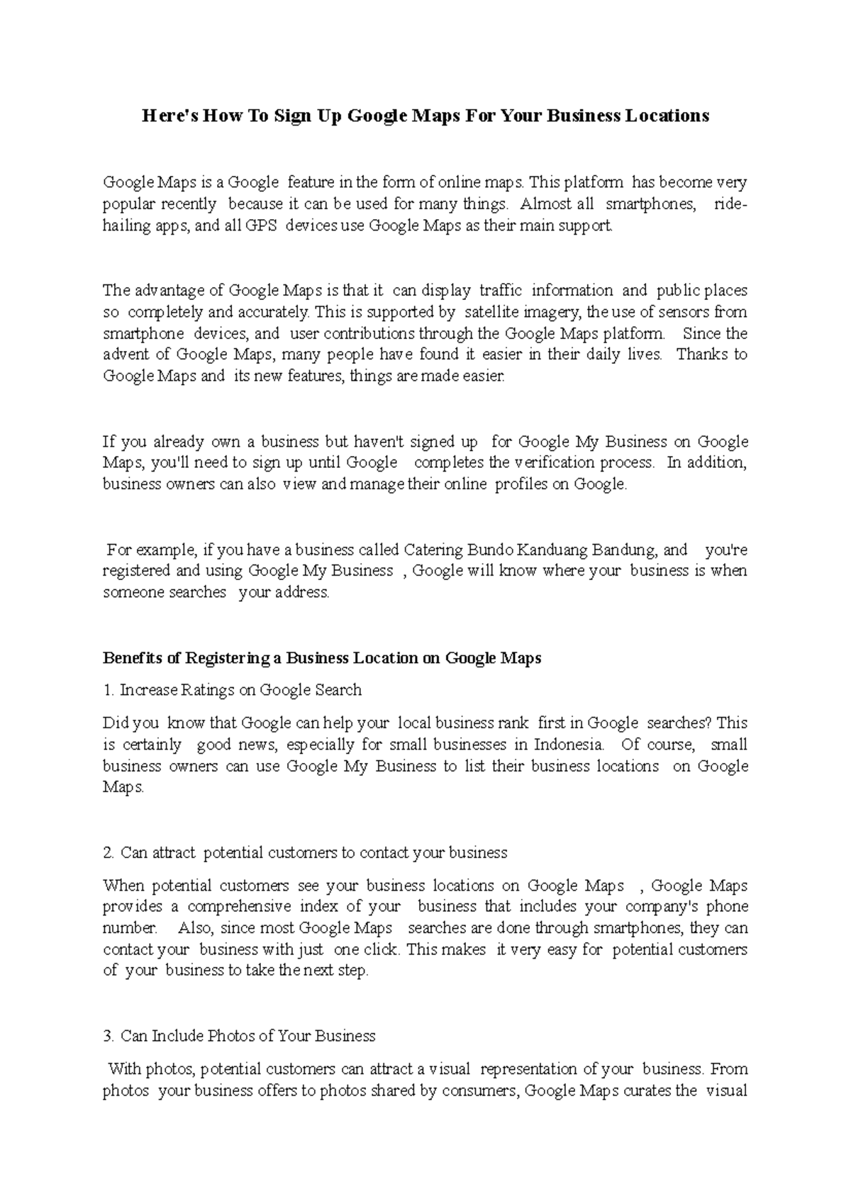 Here's How To Sign Up Google Maps For Your Business Locations This platform has very