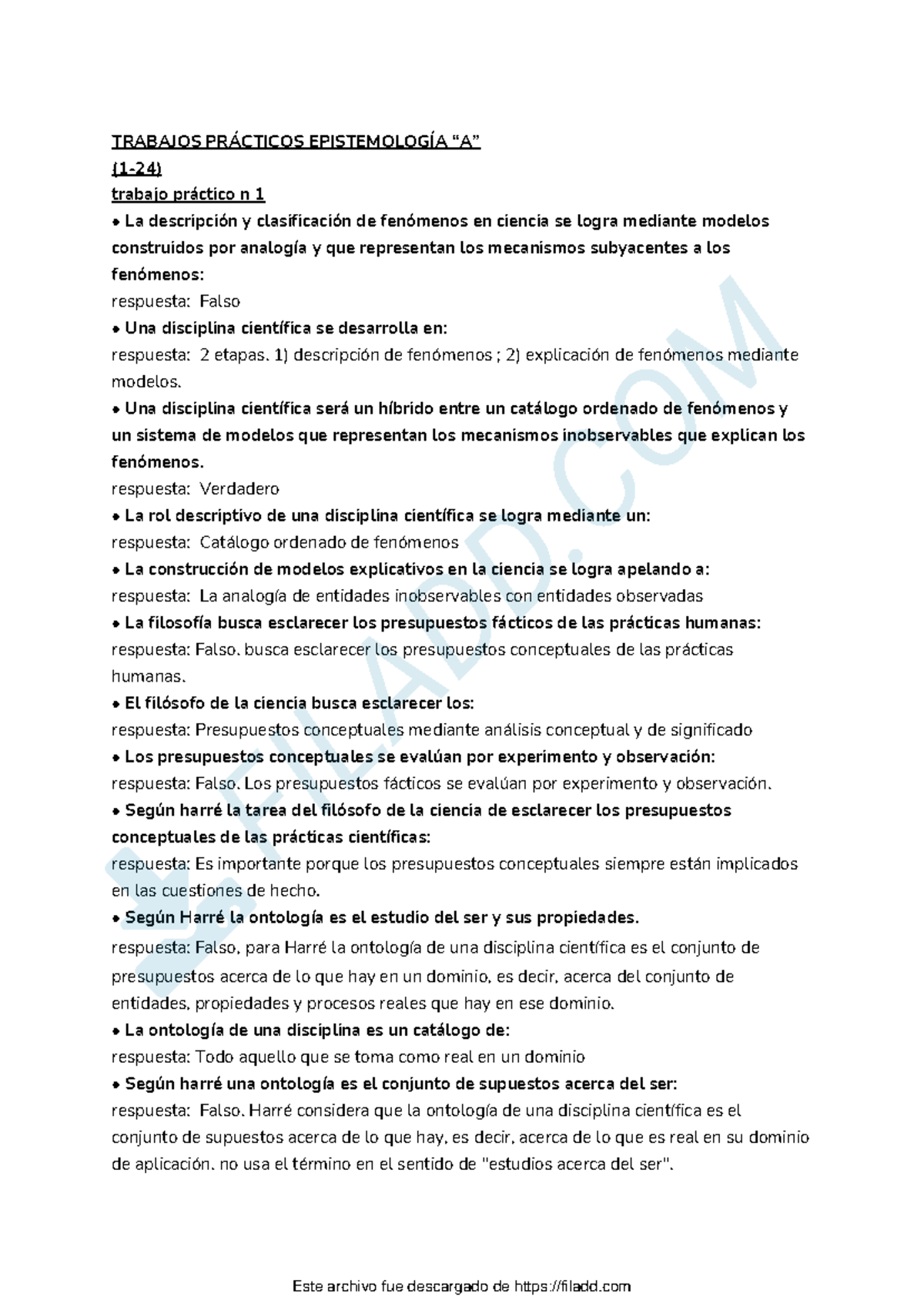 Trabajos Practicos Episte A 1-24 1 - TRABAJOS PRÁCTICOS EPISTEMOLOGÍA ...