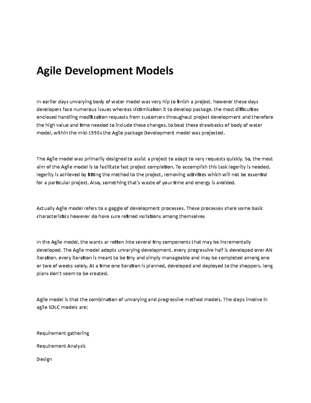 Agile Development Models - Software Engineering - Studocu