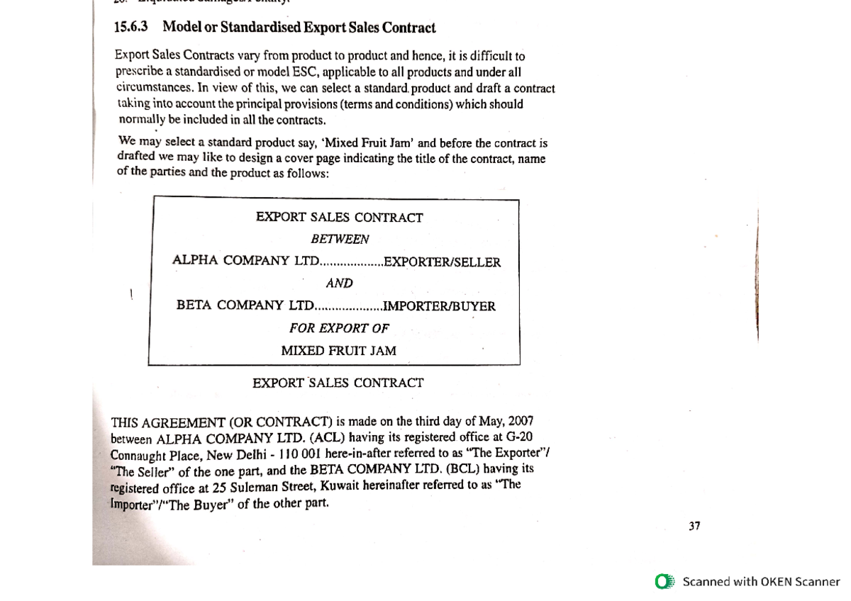 LEAGAL FRAMEWORK OF FOREIGN TRADE WHEN THE RELATIONSHIP OF THE PARTIES ...