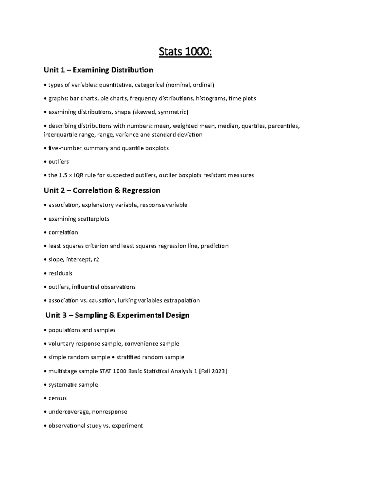 Scheme - Stats 1 0 00: Unit 1 – Examining Distribution types of ...