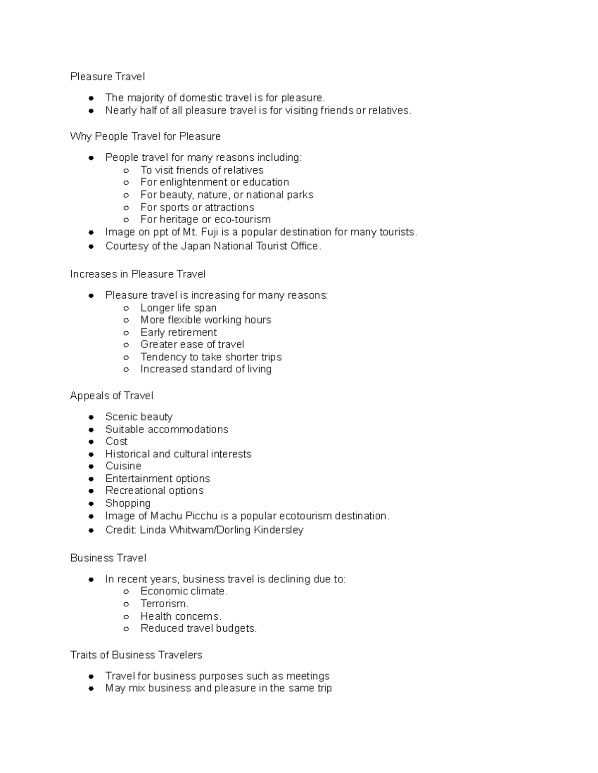 chapter-3-characteristics-of-tourism-pleasure-travel-the-majority-of