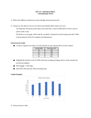 EMG Lab Report - emg lab - KIN 222: Laboratory Report Five ...