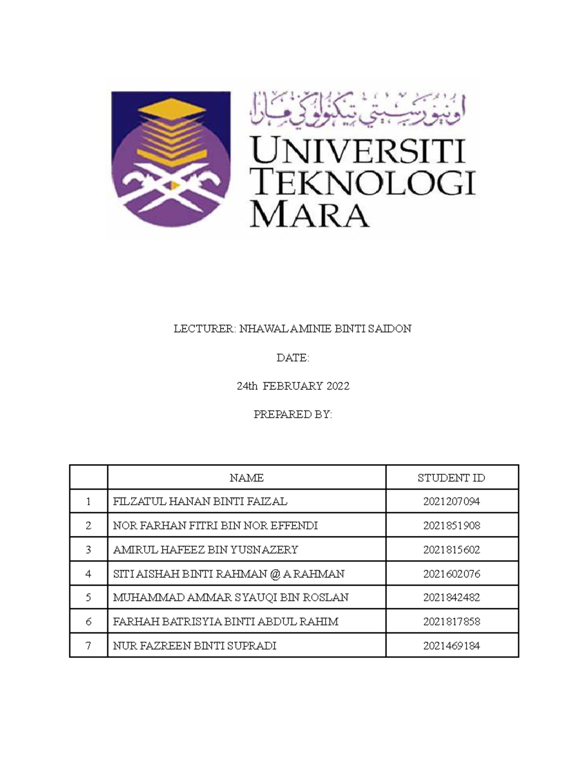 LAB Report EXP 2 Kidney Function & Physiology ( Group 4) LECTURER