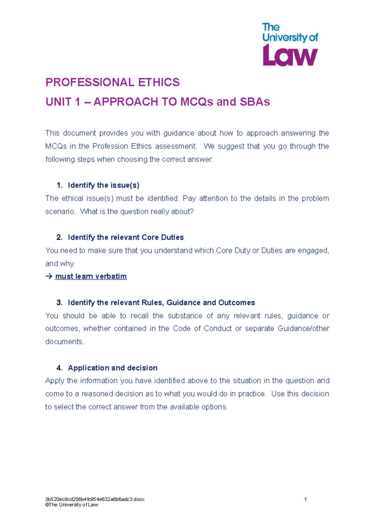 Approach To Mcq - Aproach To Ethics Mcq - PROFESSIONAL ETHICS UNIT 1 ...