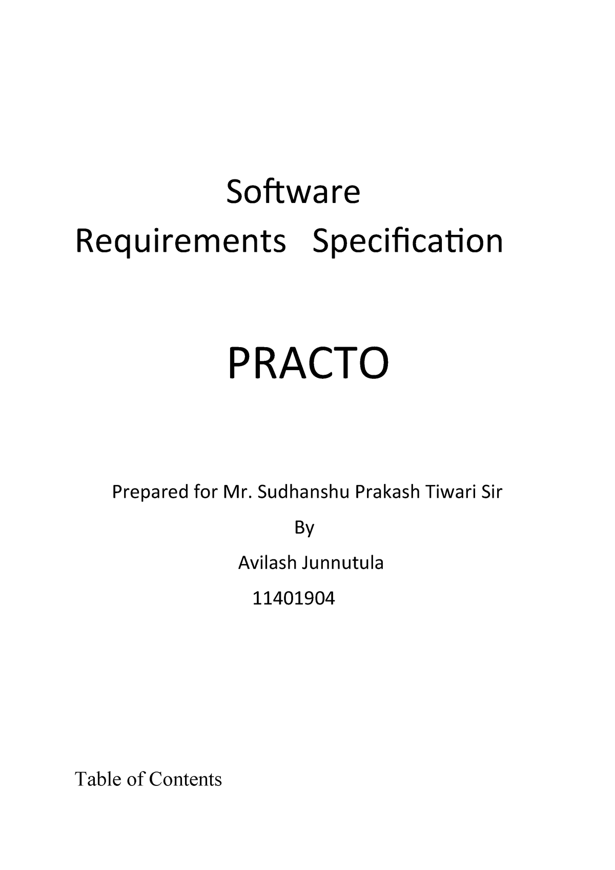 Practo Software Requirement Specification Srs Studocu